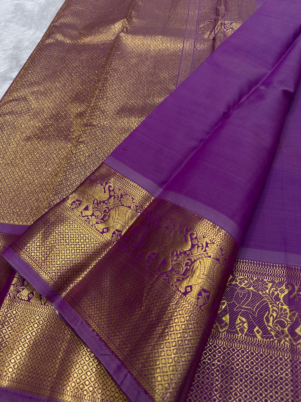 Kanchipuram Pure Silk Vaira Oosi Saree