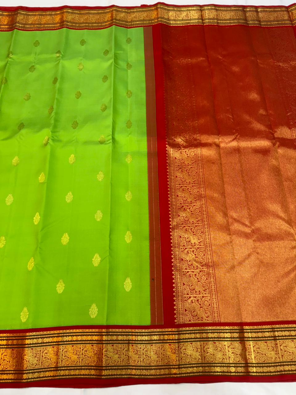 Kanchipuram Pure Silk Korvai Saree
