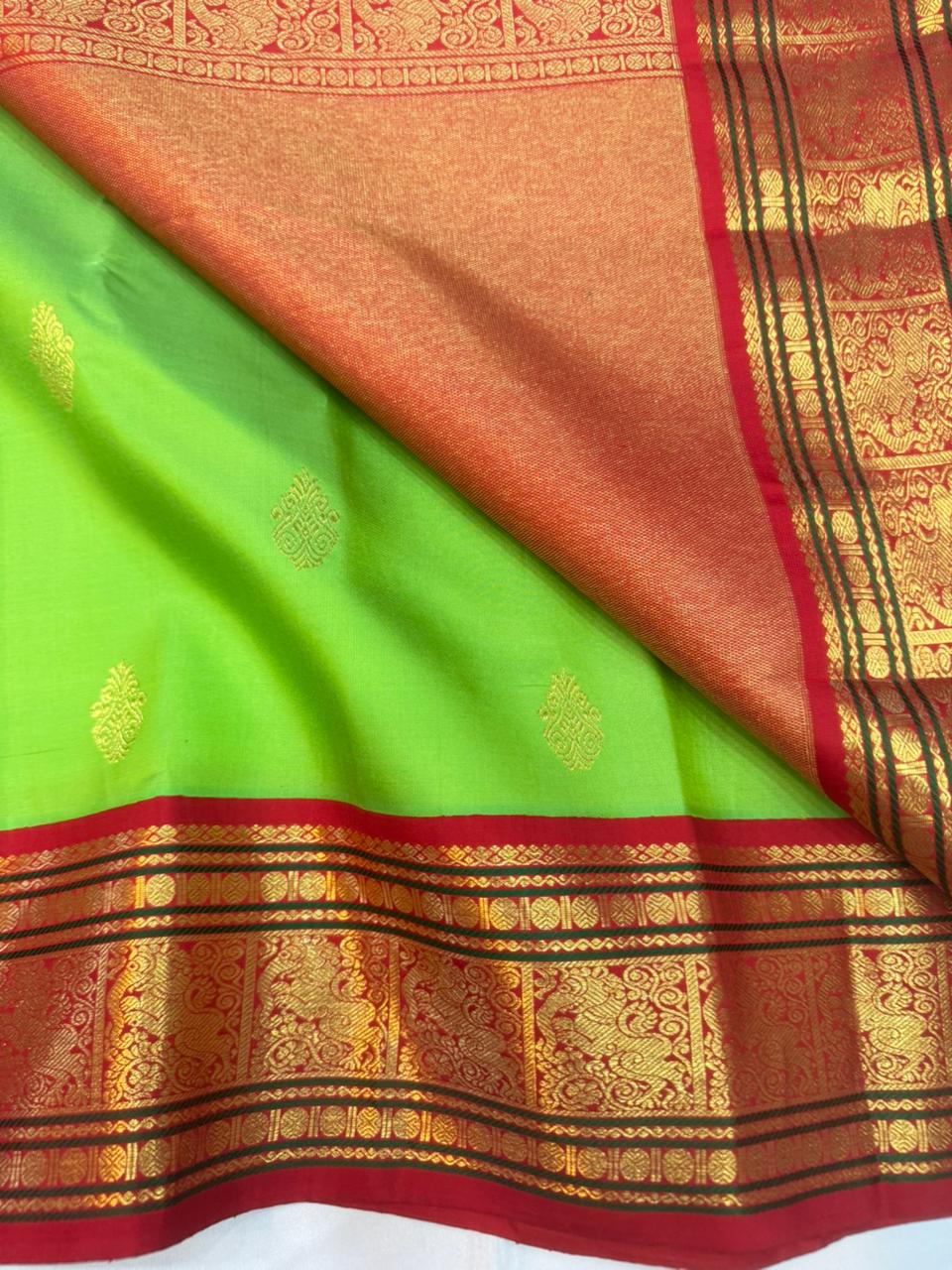 Kanchipuram Pure Silk Korvai Saree
