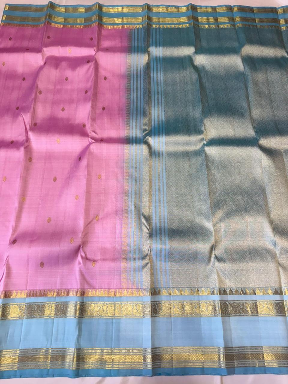 Kanchipuram Pure Silk Korvai Saree