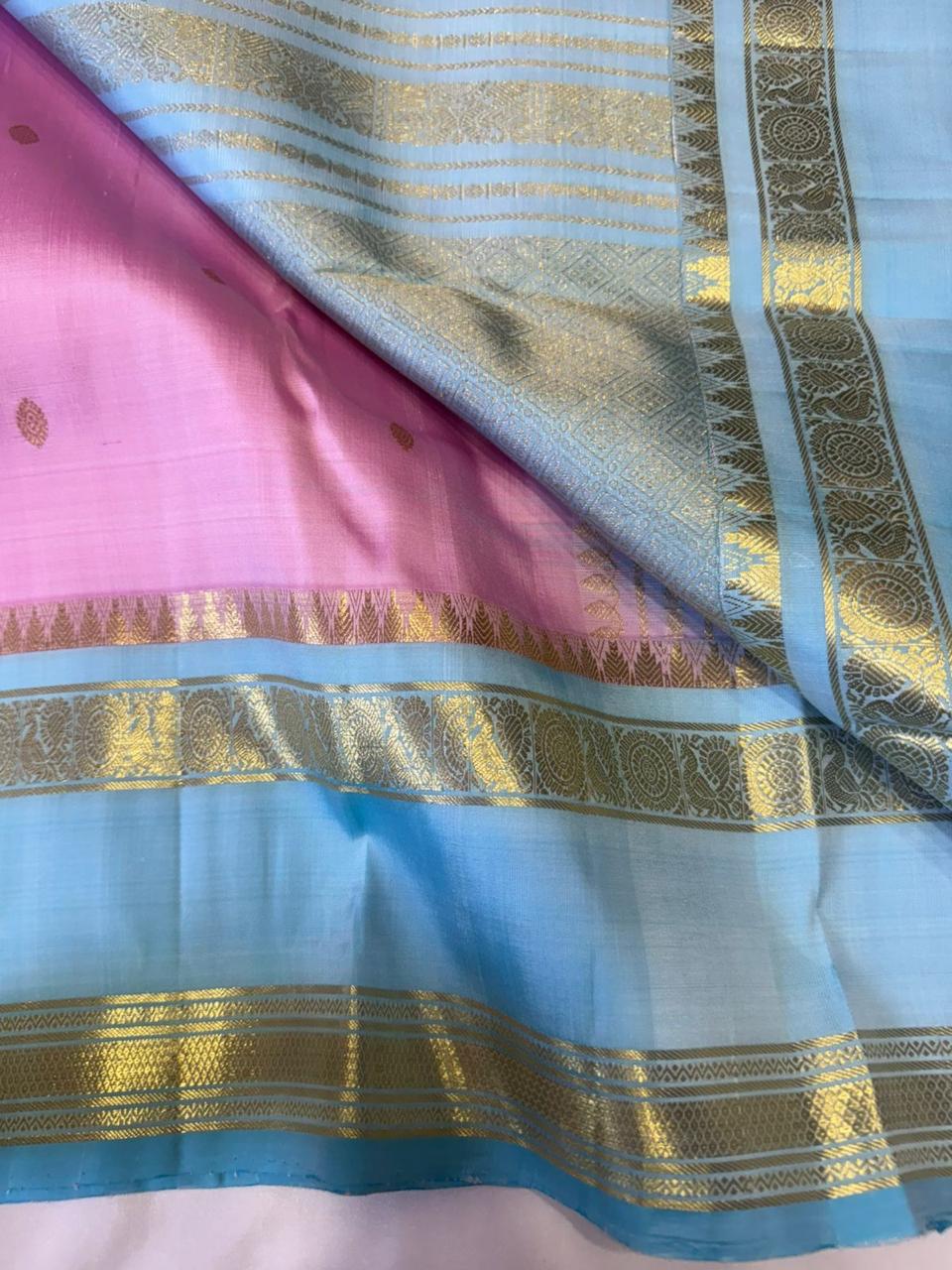 Kanchipuram Pure Silk Korvai Saree