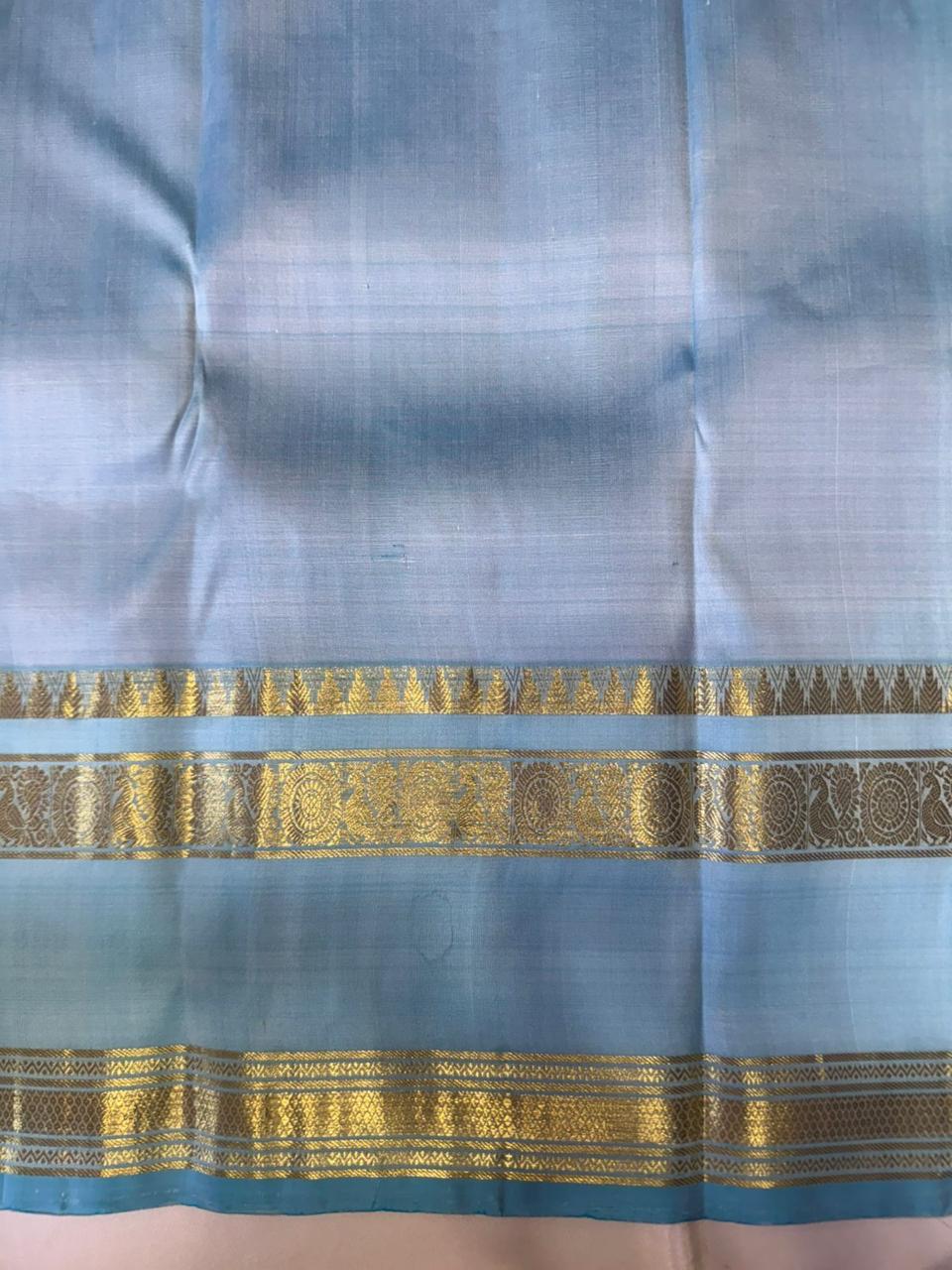 Kanchipuram Pure Silk Korvai Saree