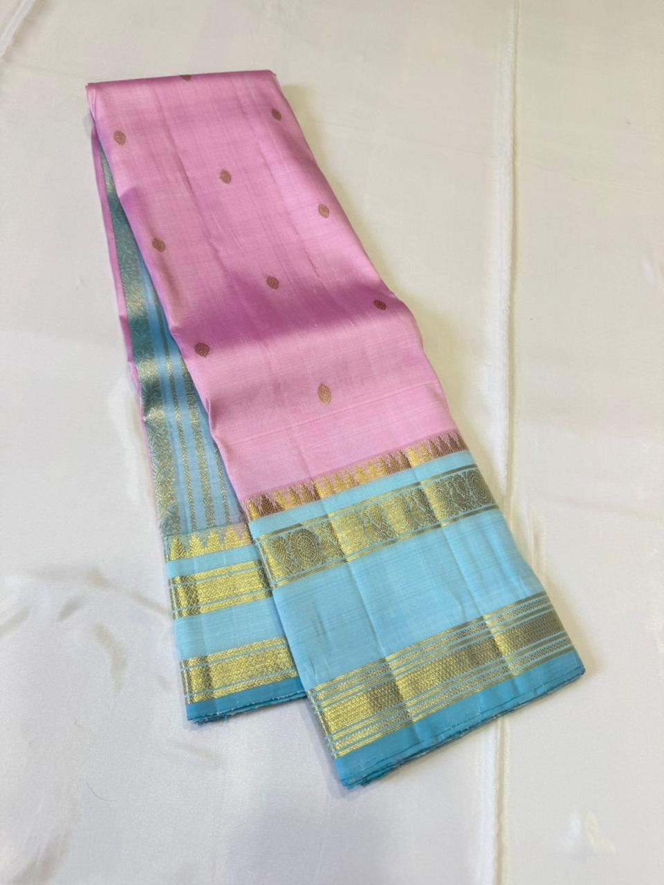 Kanchipuram Pure Silk Korvai Saree