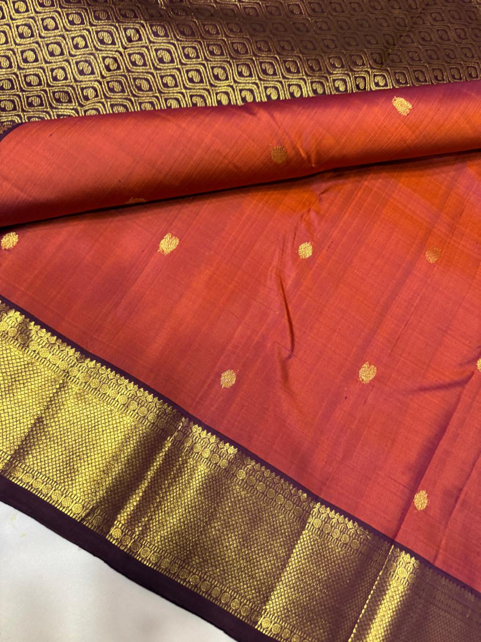 Kanchipuram Pure Silk Korvai Saree