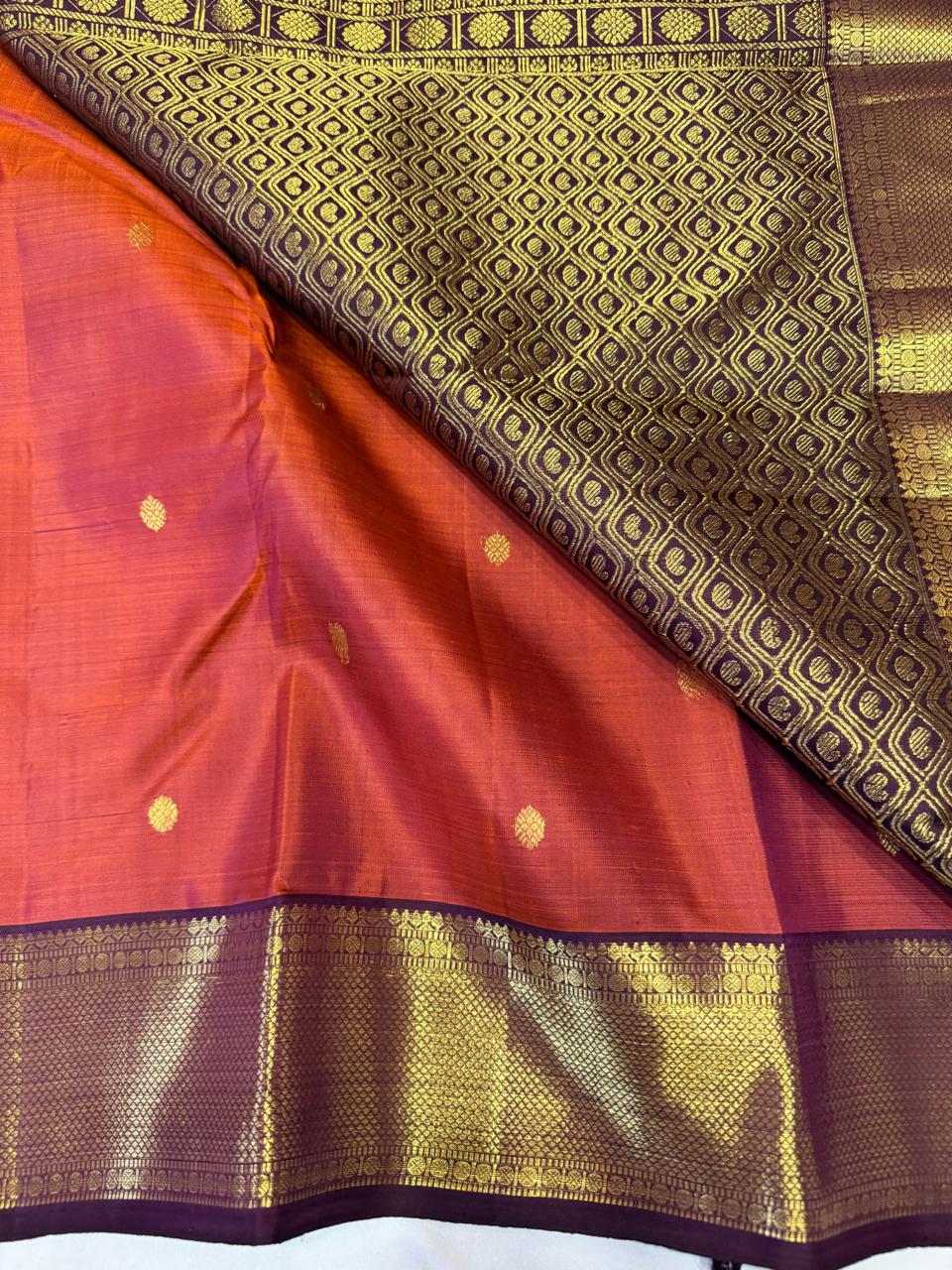 Kanchipuram Pure Silk Korvai Saree