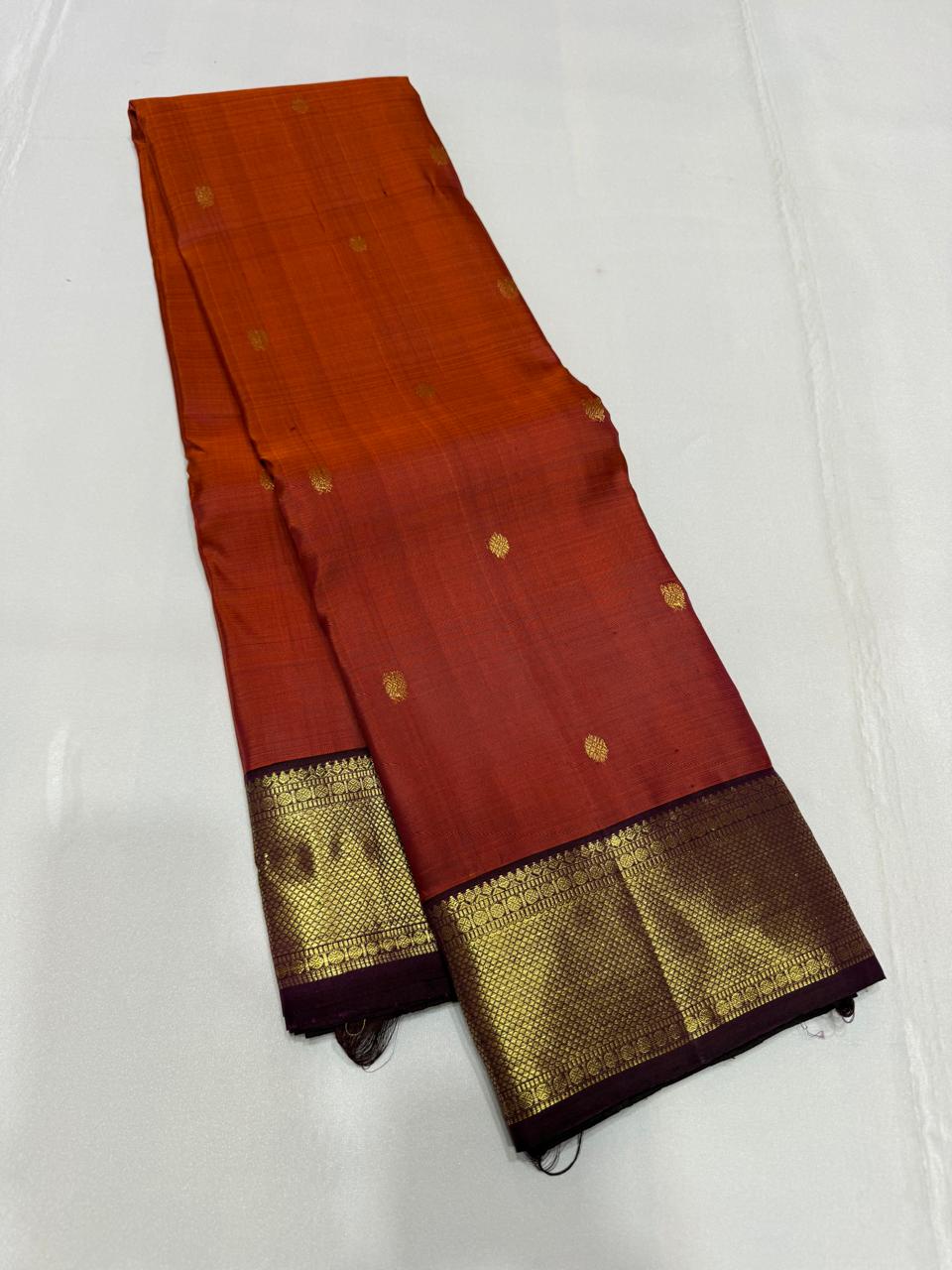 Kanchipuram Pure Silk Korvai Saree