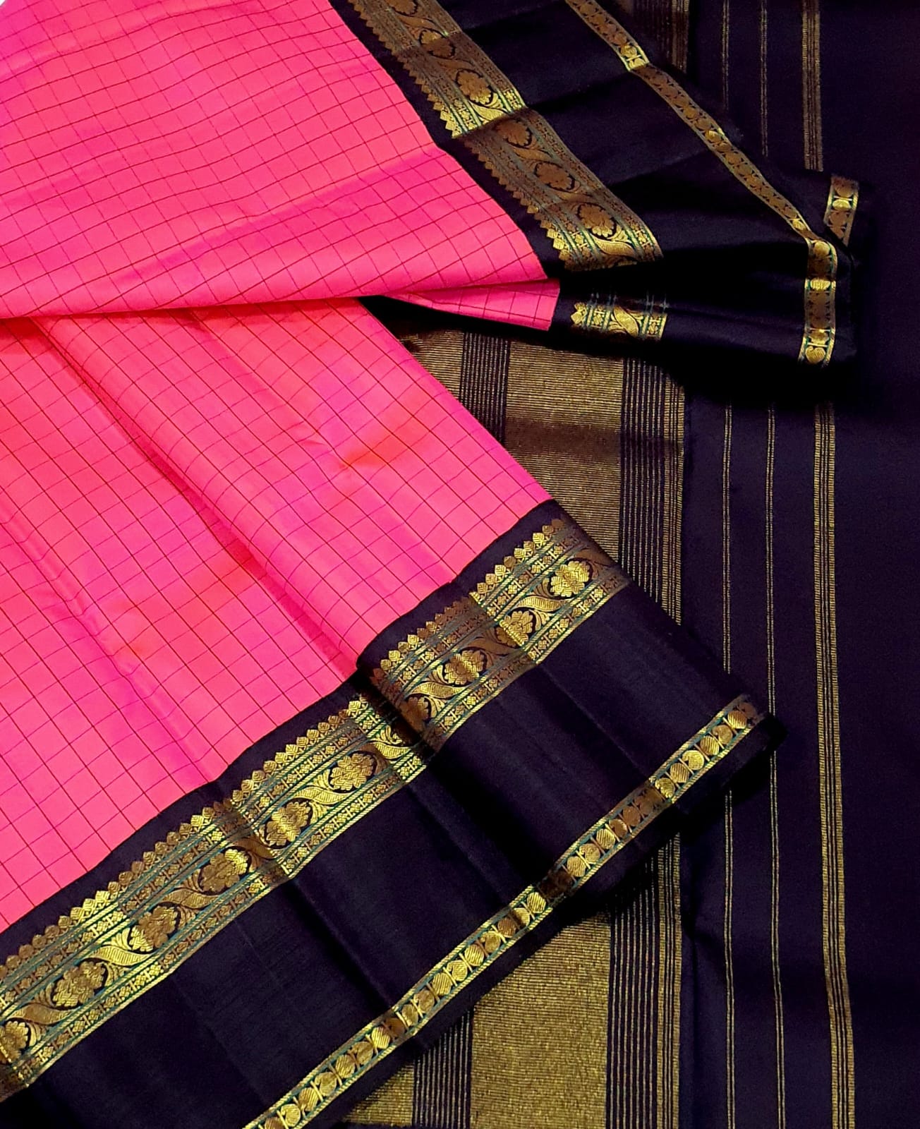 Kanchipuram Pure Fancy Silk Saree With Soft Vintage Border