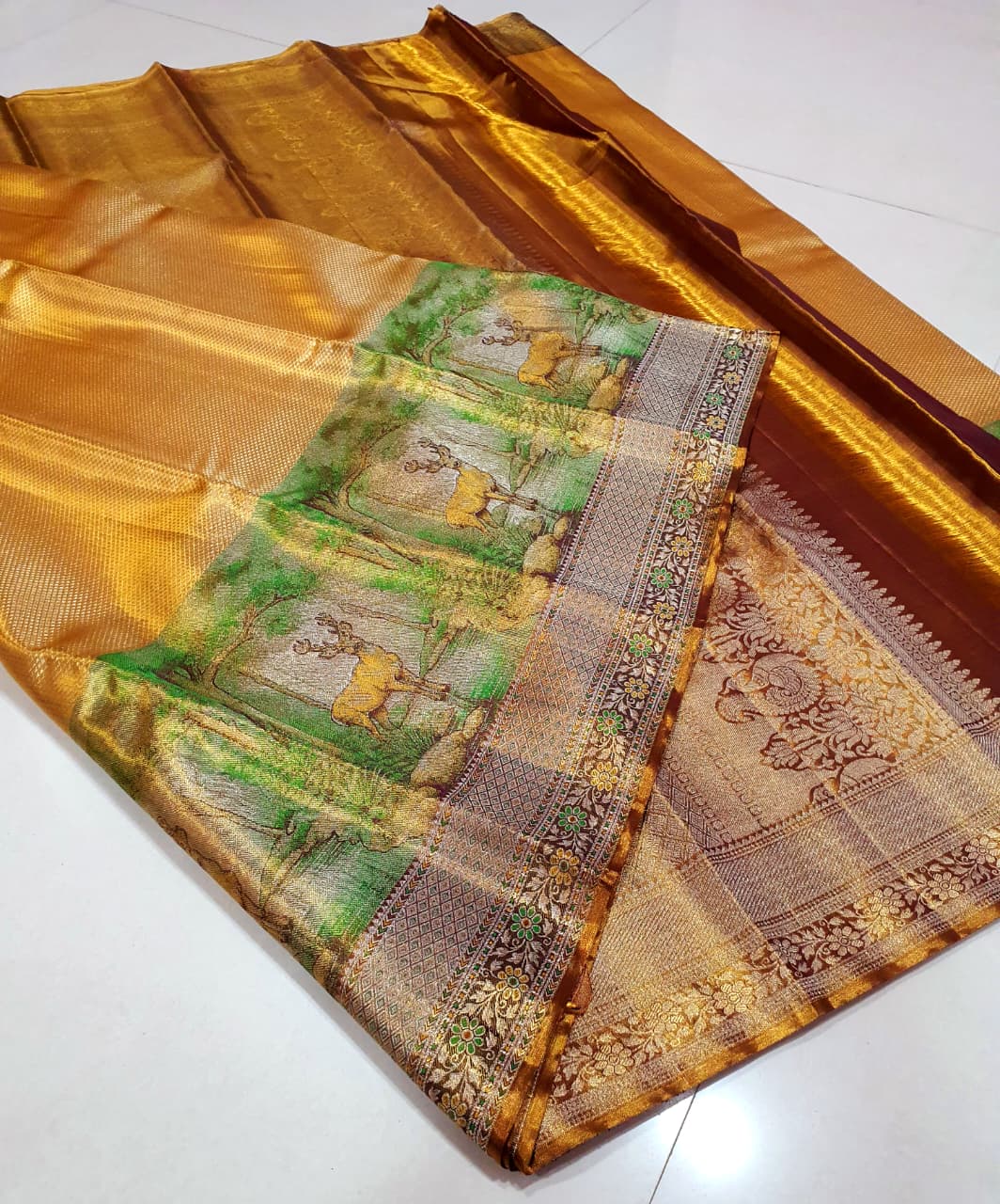 Kanchipuram Pure Tissue Silk Saree