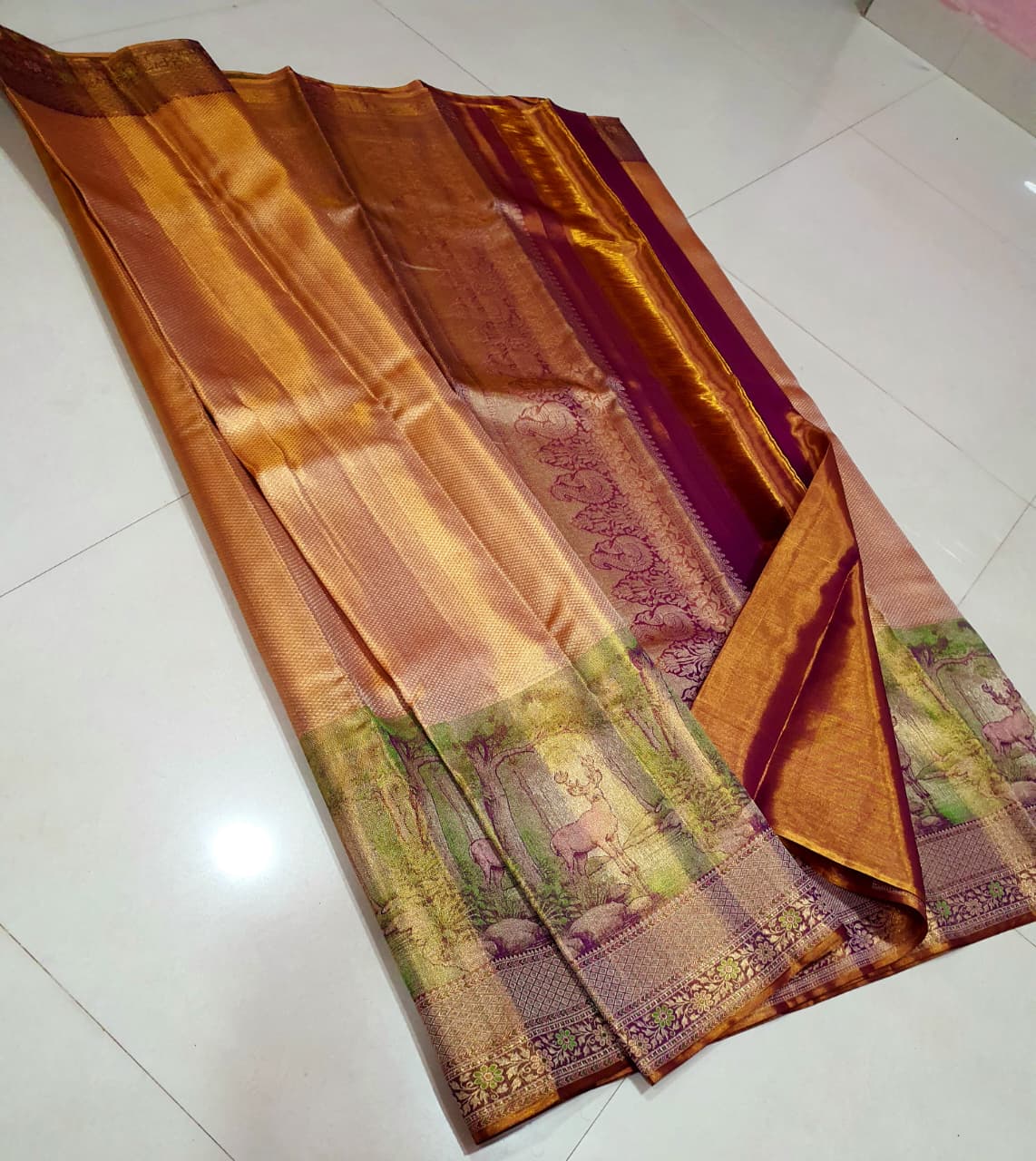 Kanchipuram Pure Tissue Silk Saree