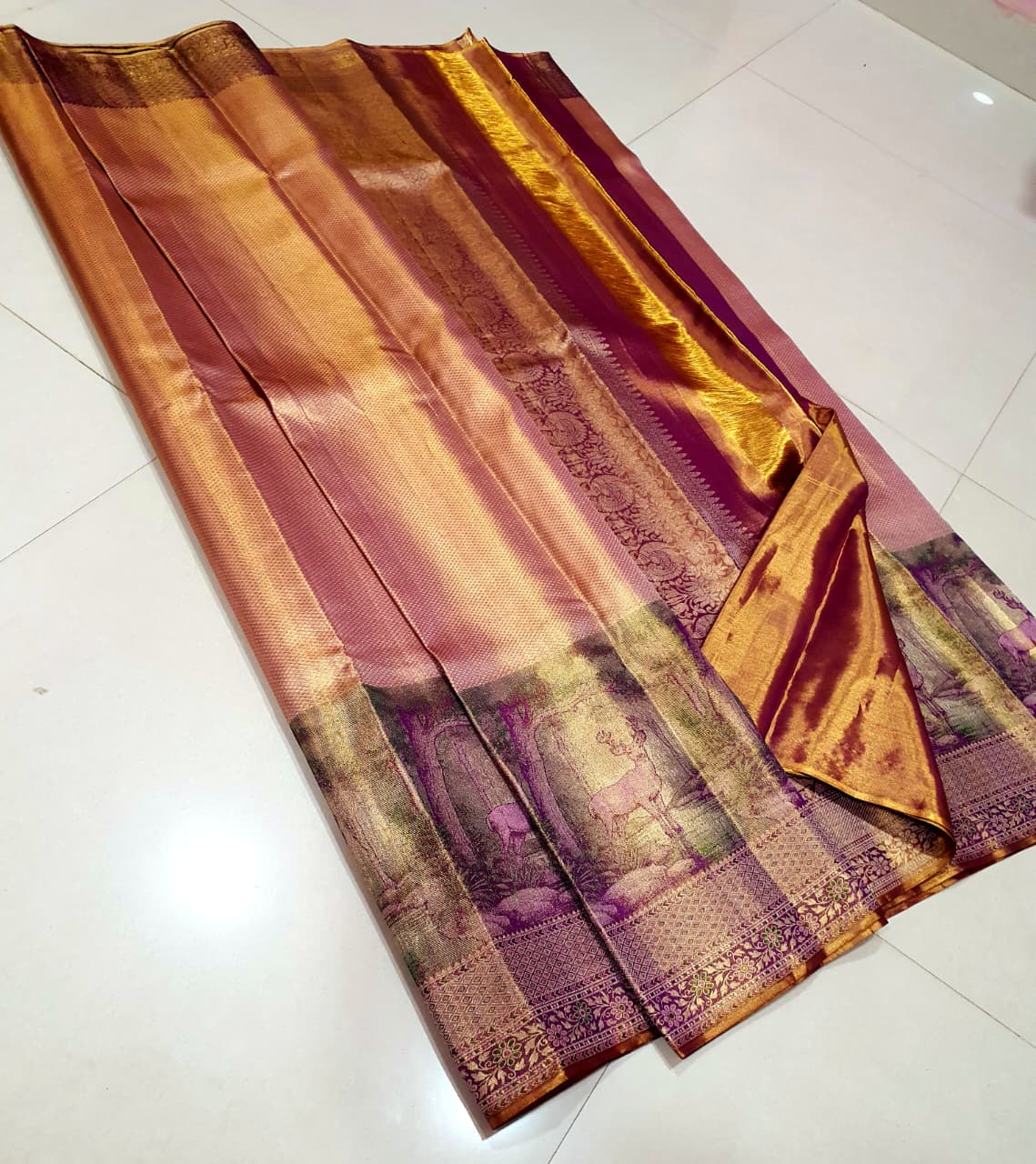 Kanchipuram Pure Tissue Silk Saree
