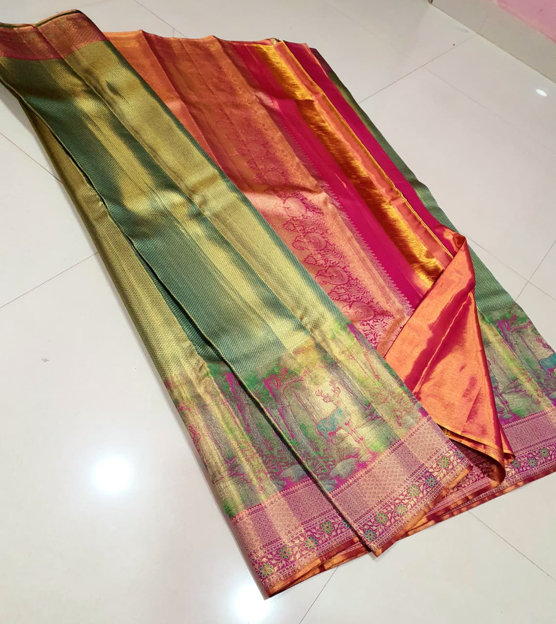 Kanchipuram Pure Tissue Silk Saree