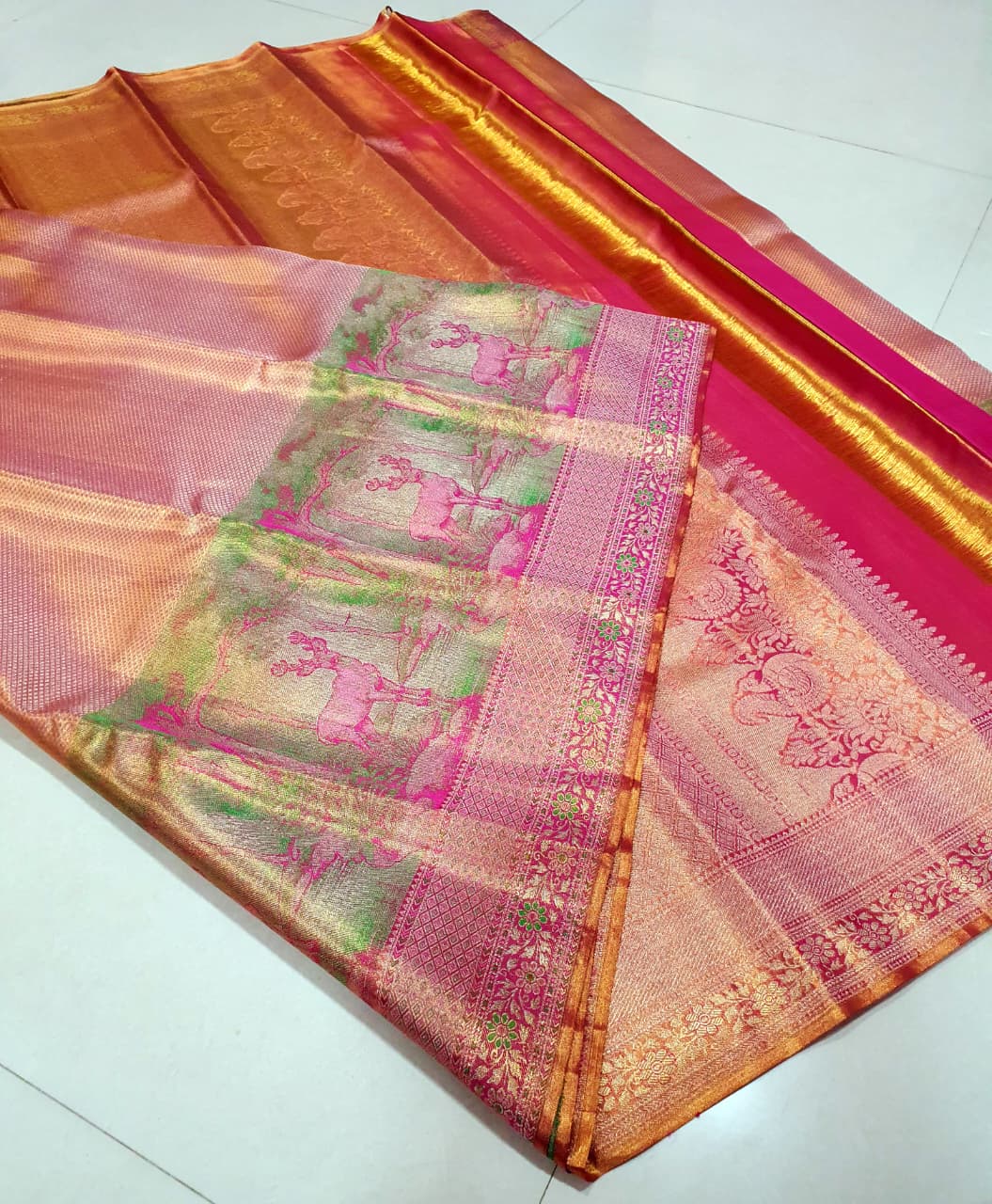 Kanchipuram Pure Tissue Silk Saree