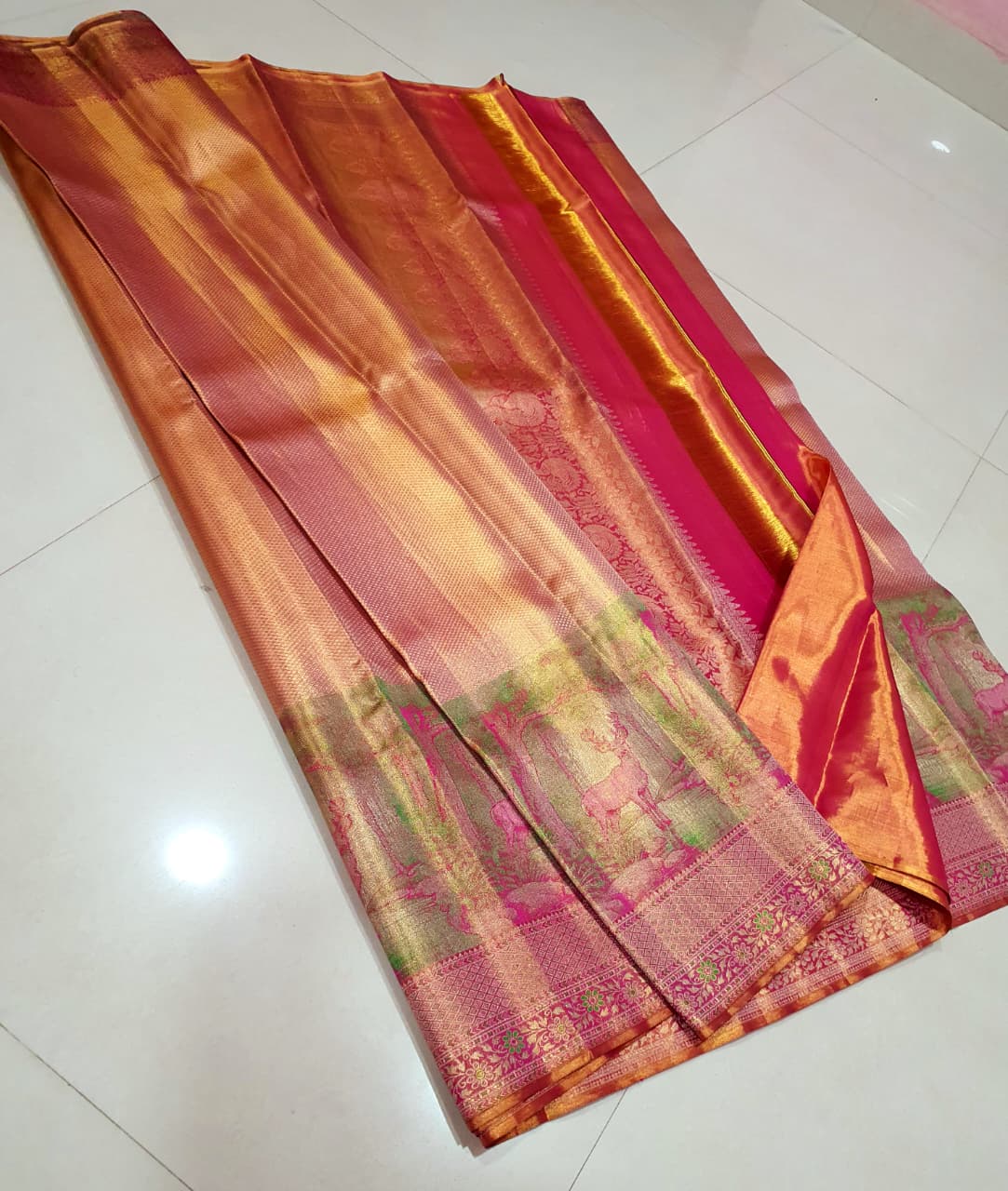 Kanchipuram Pure Tissue Silk Saree