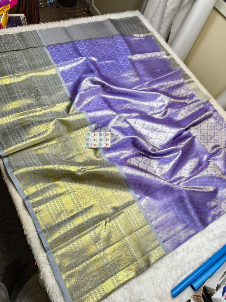 Image of Kanchipuram Free Size Pure Silk Lehenga