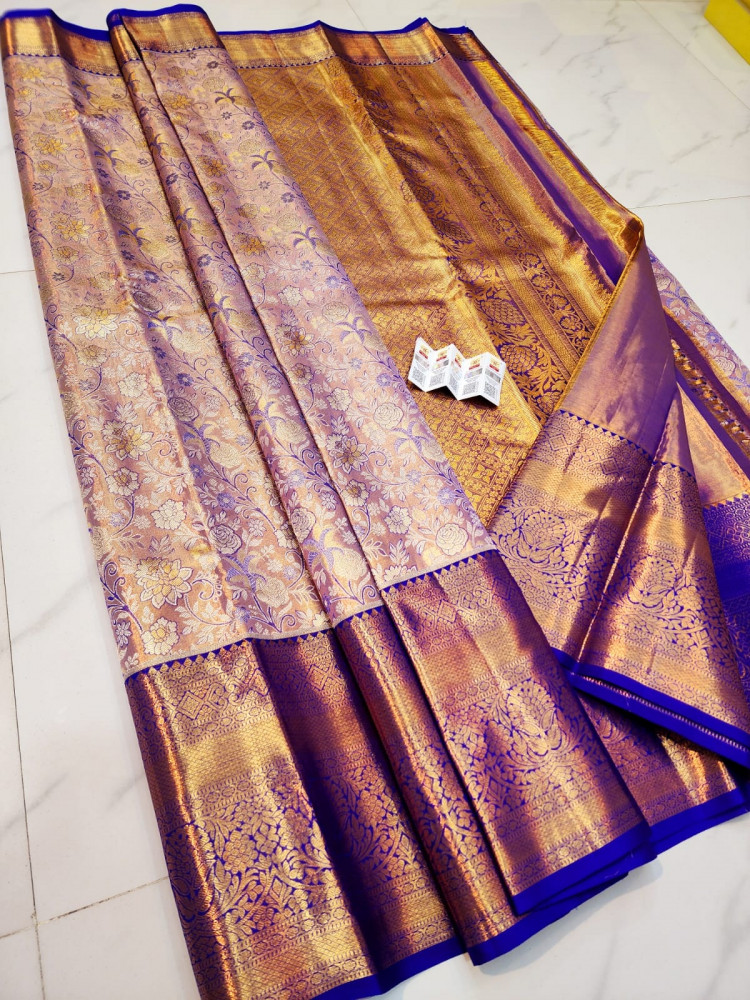 Image of Kanchipuram Pure Pattu Handloom Silk Saree