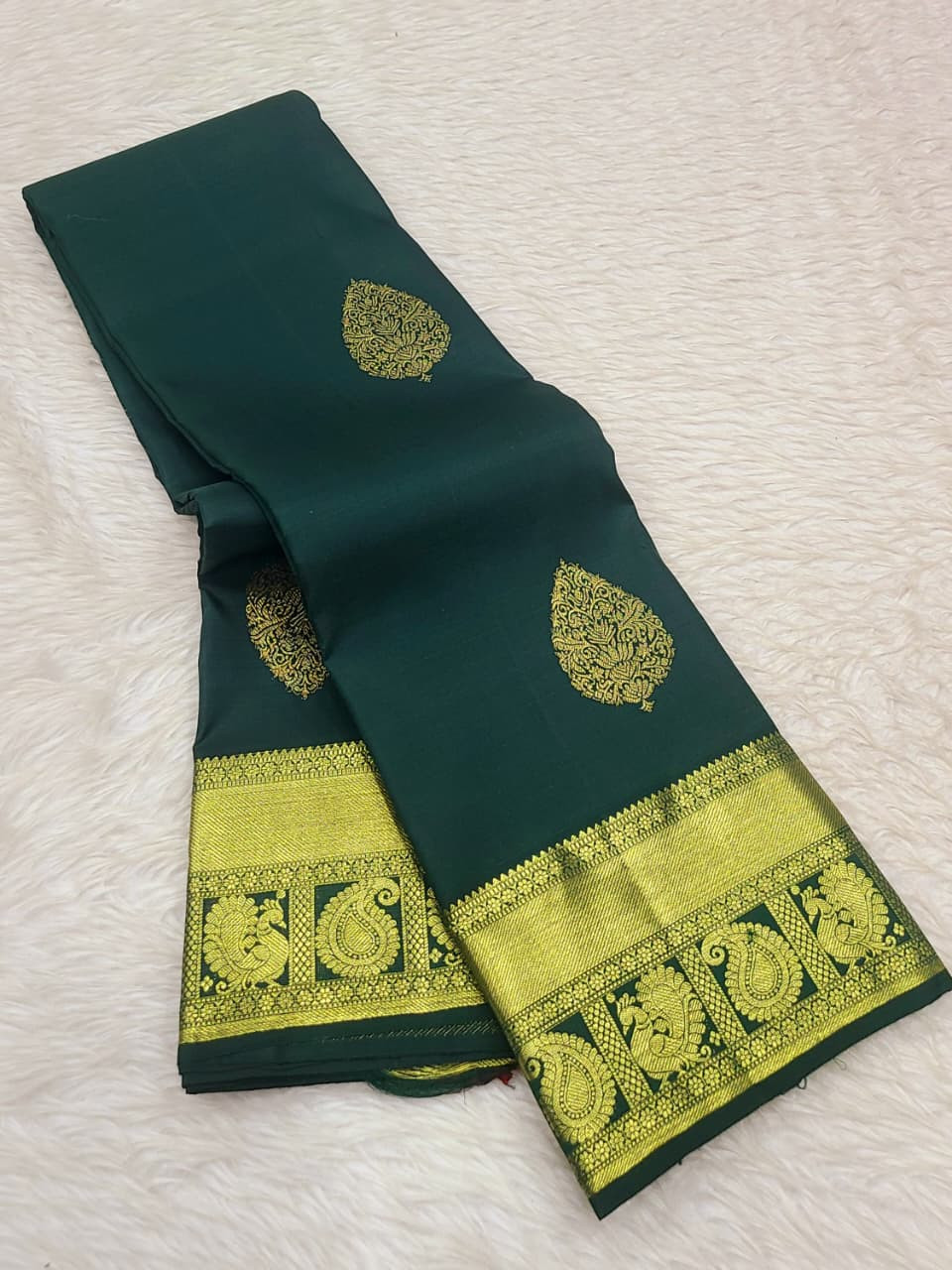 Kanchipuram Pure Silk Small Border Saree