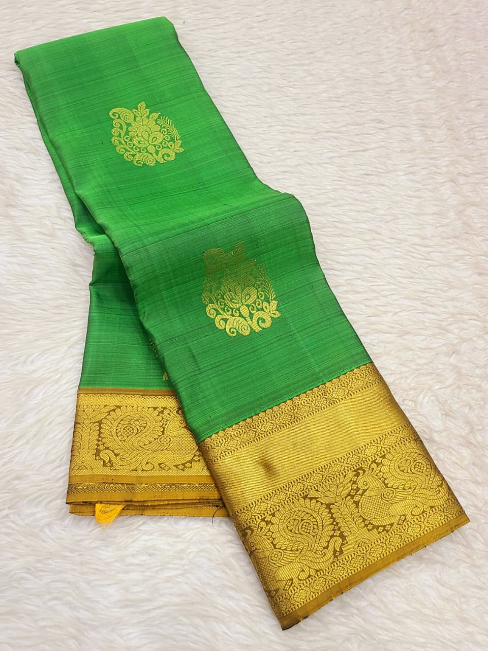 Kanchipuram Pure Silk Small Border Saree
