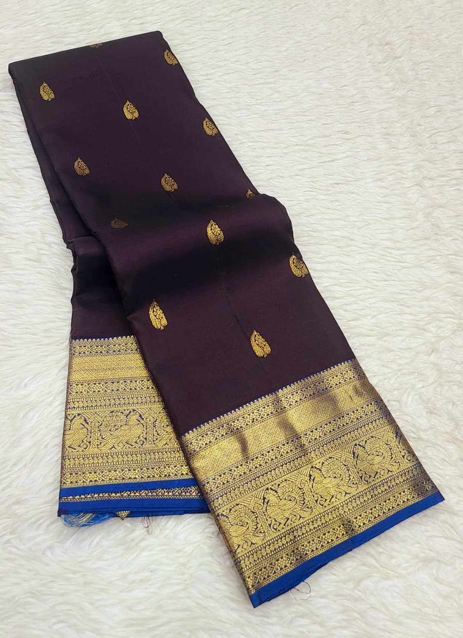 Kanchipuram Pure Silk Small Border Saree