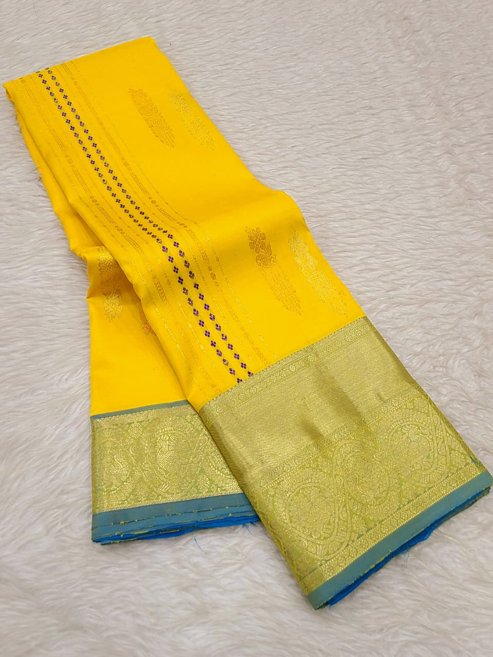 Kanchipuram Pure Silk Small Border Saree