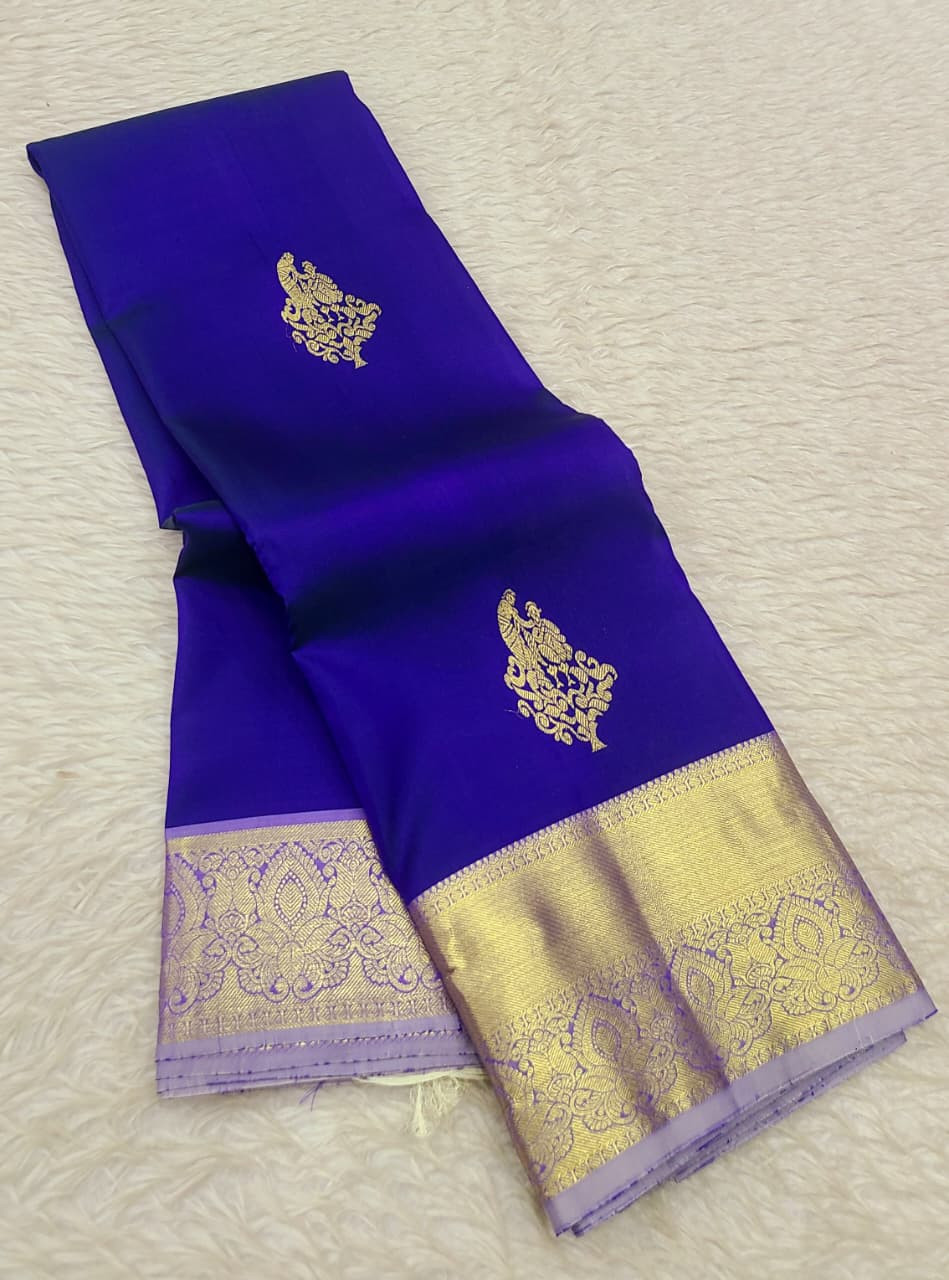 Kanchipuram Pure Silk Small Border Saree
