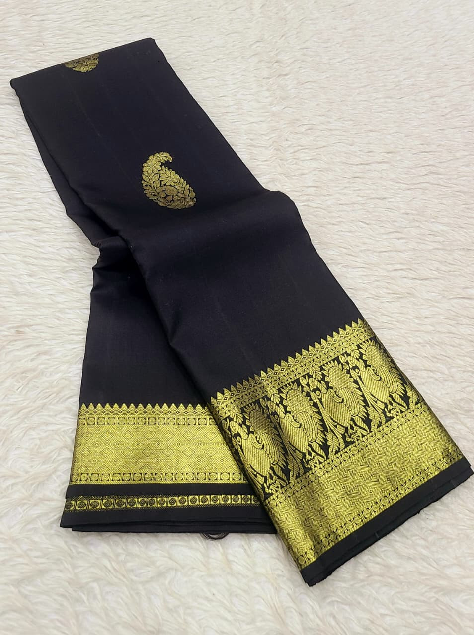 Kanchipuram Pure Silk Small Border Saree
