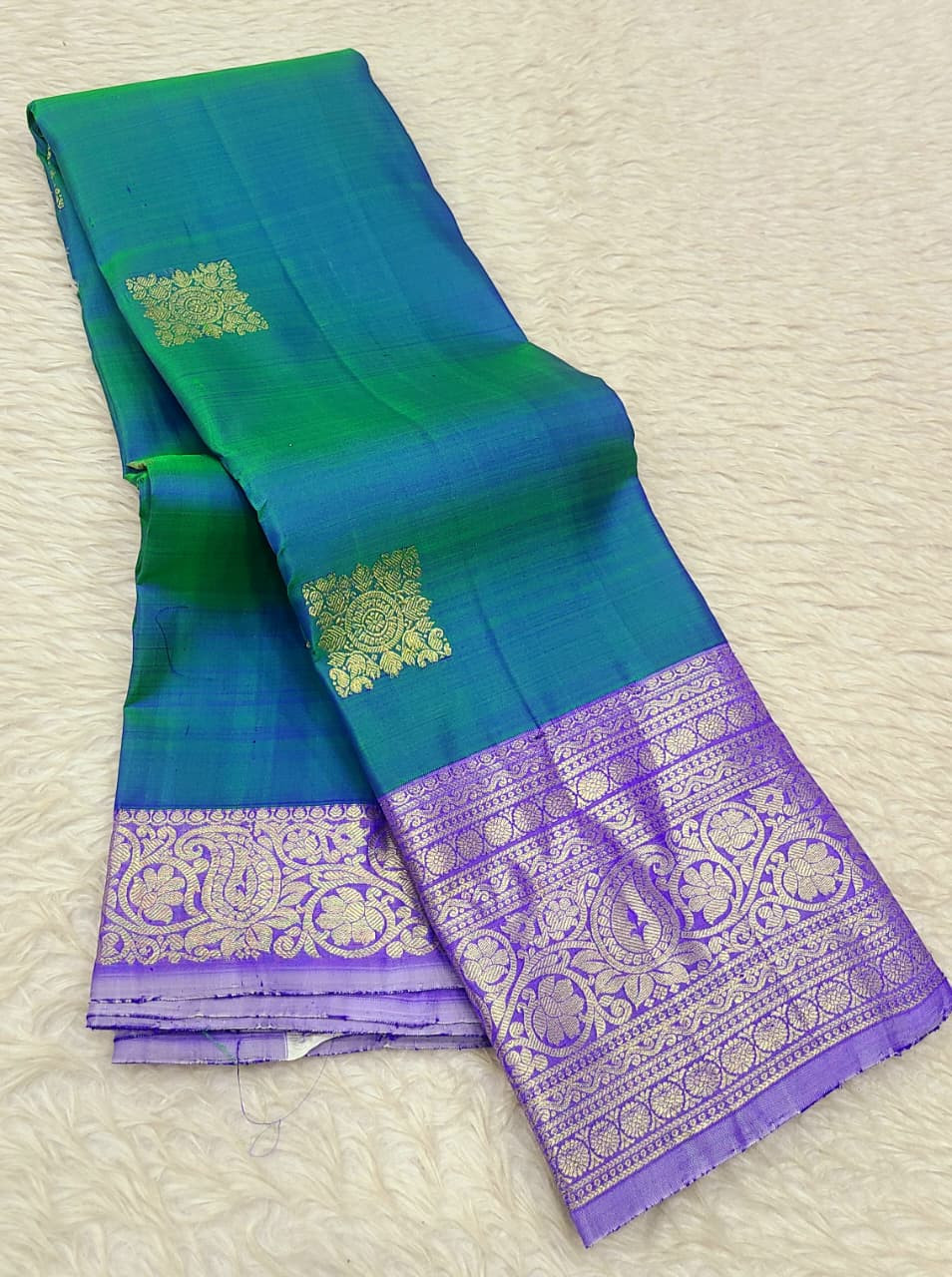 Kanchipuram Pure Silk Small Border Saree