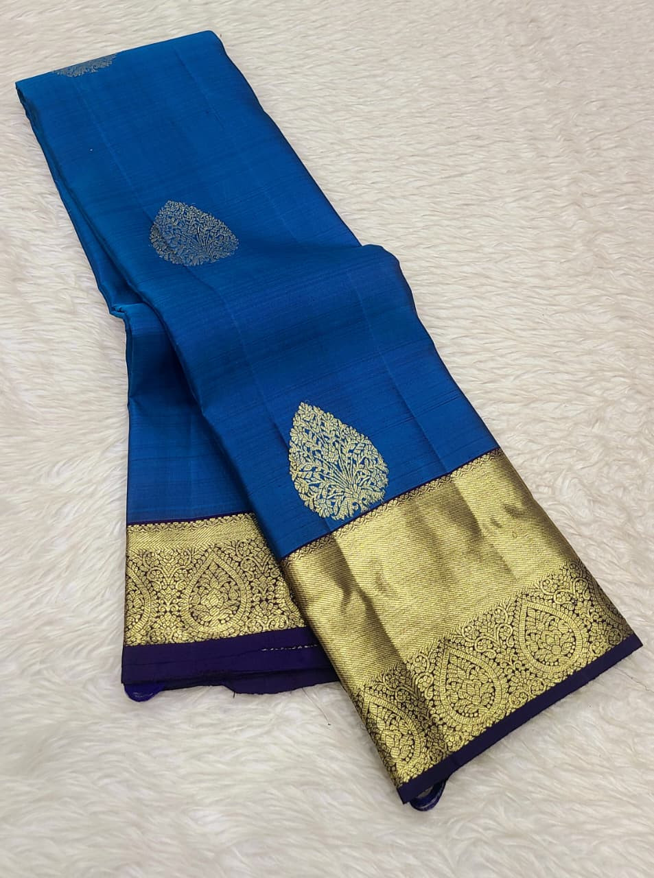Kanchipuram Pure Silk Small Border Saree