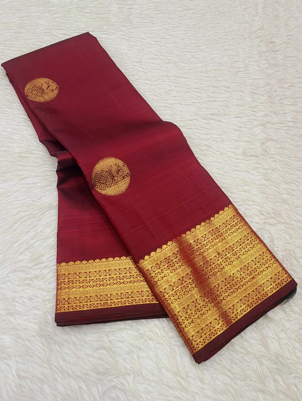 Kanchipuram Pure Silk Small Border Saree