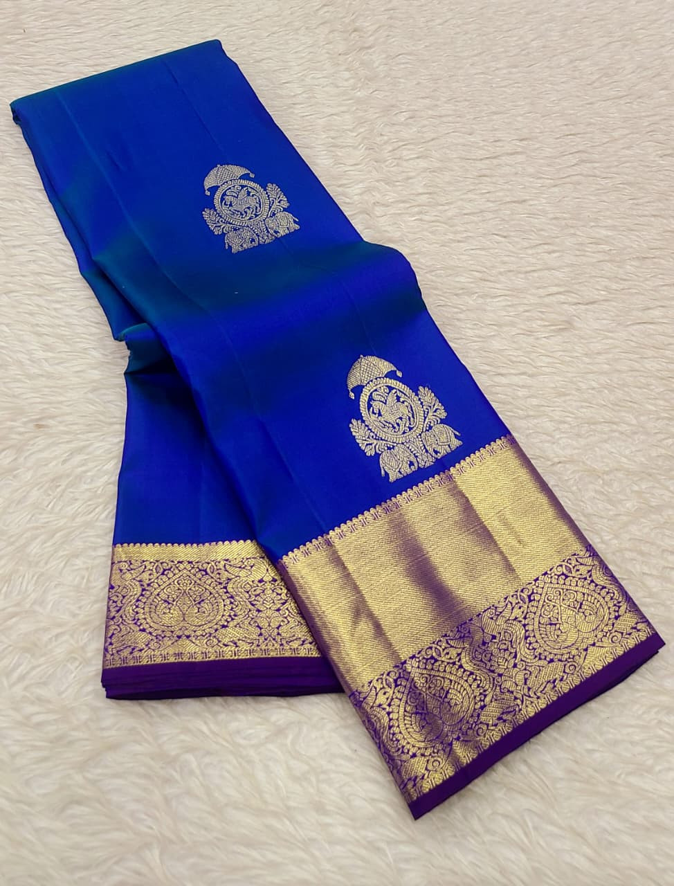 Kanchipuram Pure Silk Small Border Saree