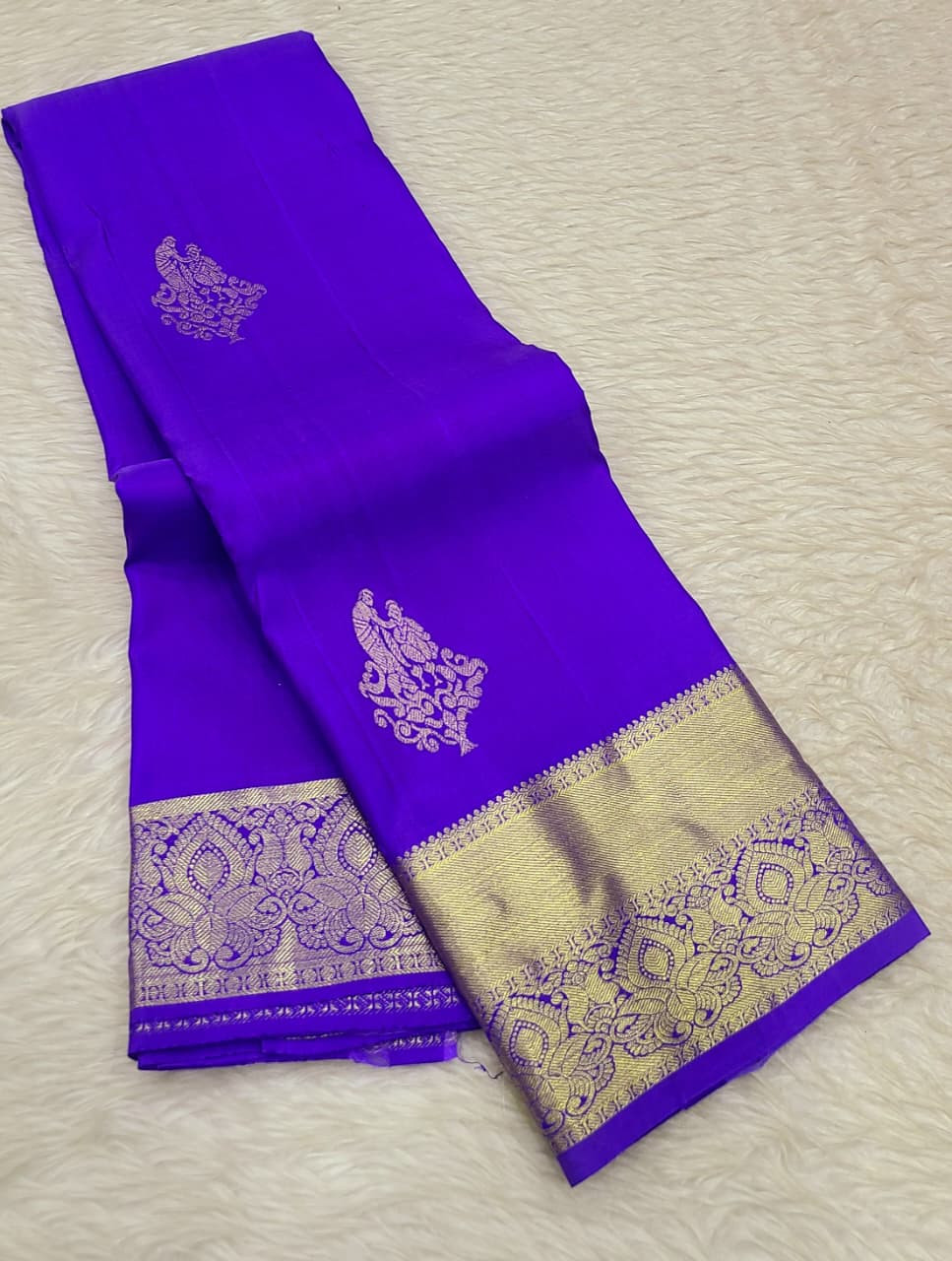 Kanchipuram Pure Silk Small Border Saree