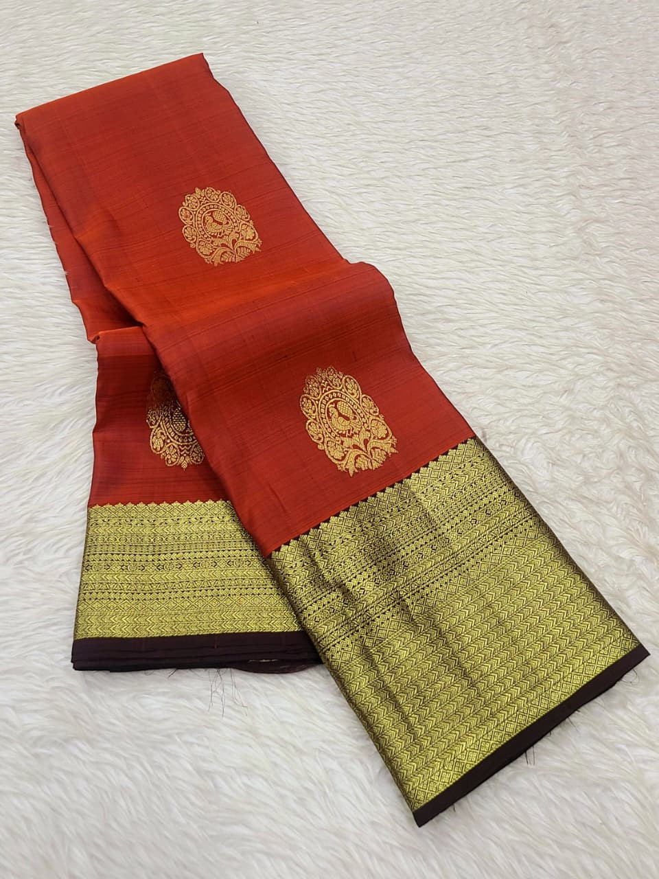 Kanchipuram Pure Silk Small Border Saree