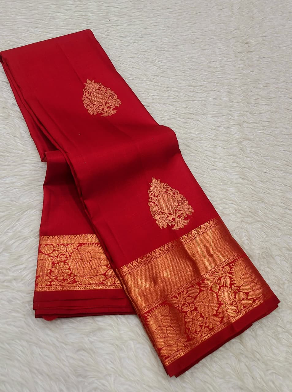 Kanchipuram Pure Silk Small Border Saree