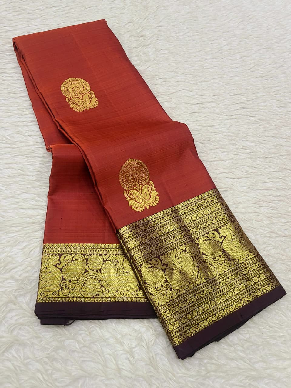 Kanchipuram Pure Silk Small Border Saree