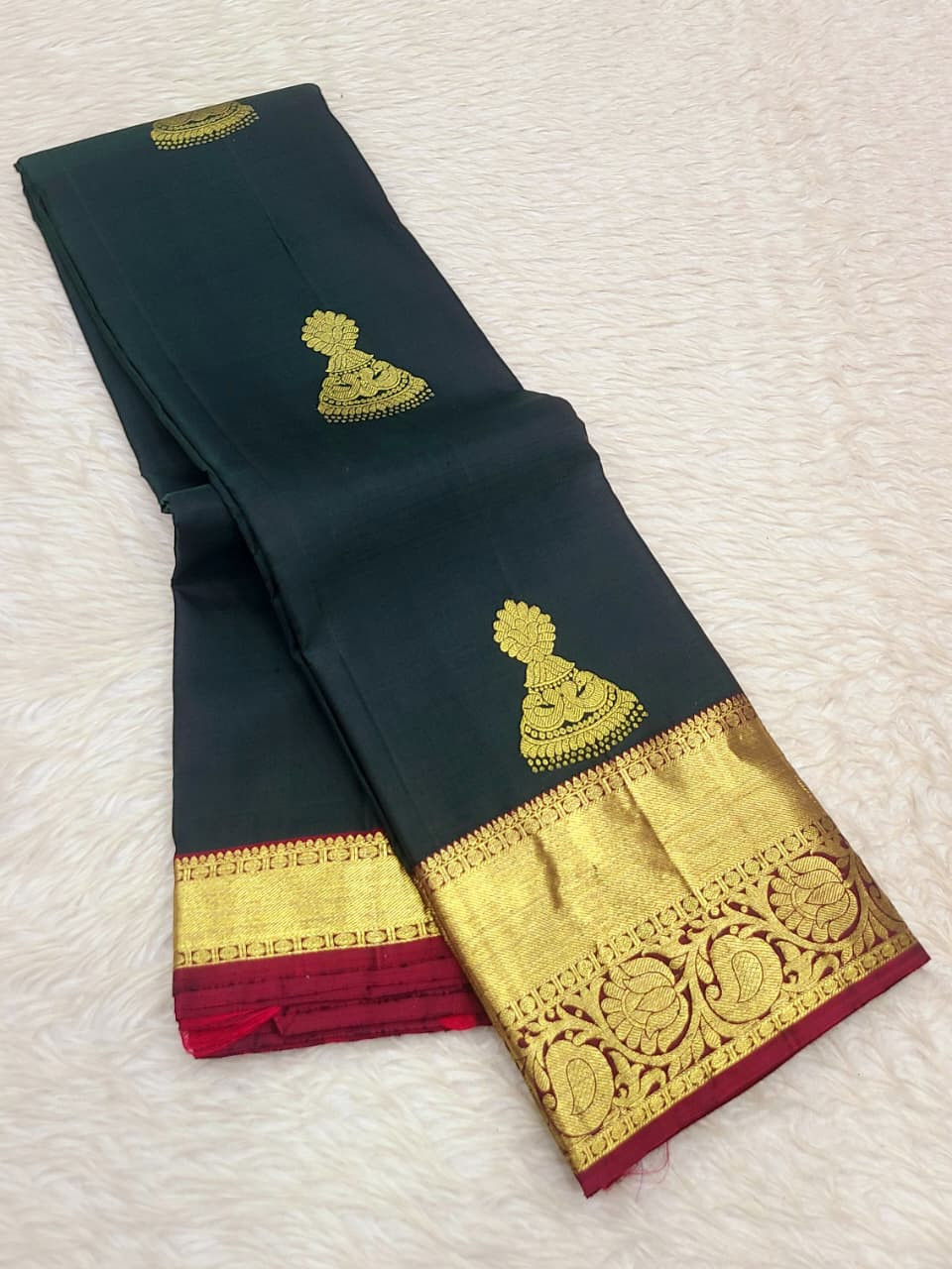 Kanchipuram Pure Silk Small Border Saree