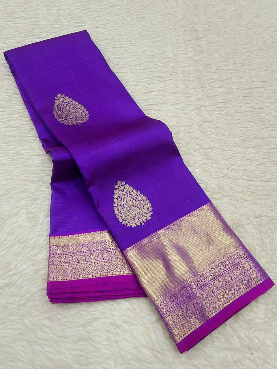 Kanchipuram Pure Silk Small Border Saree