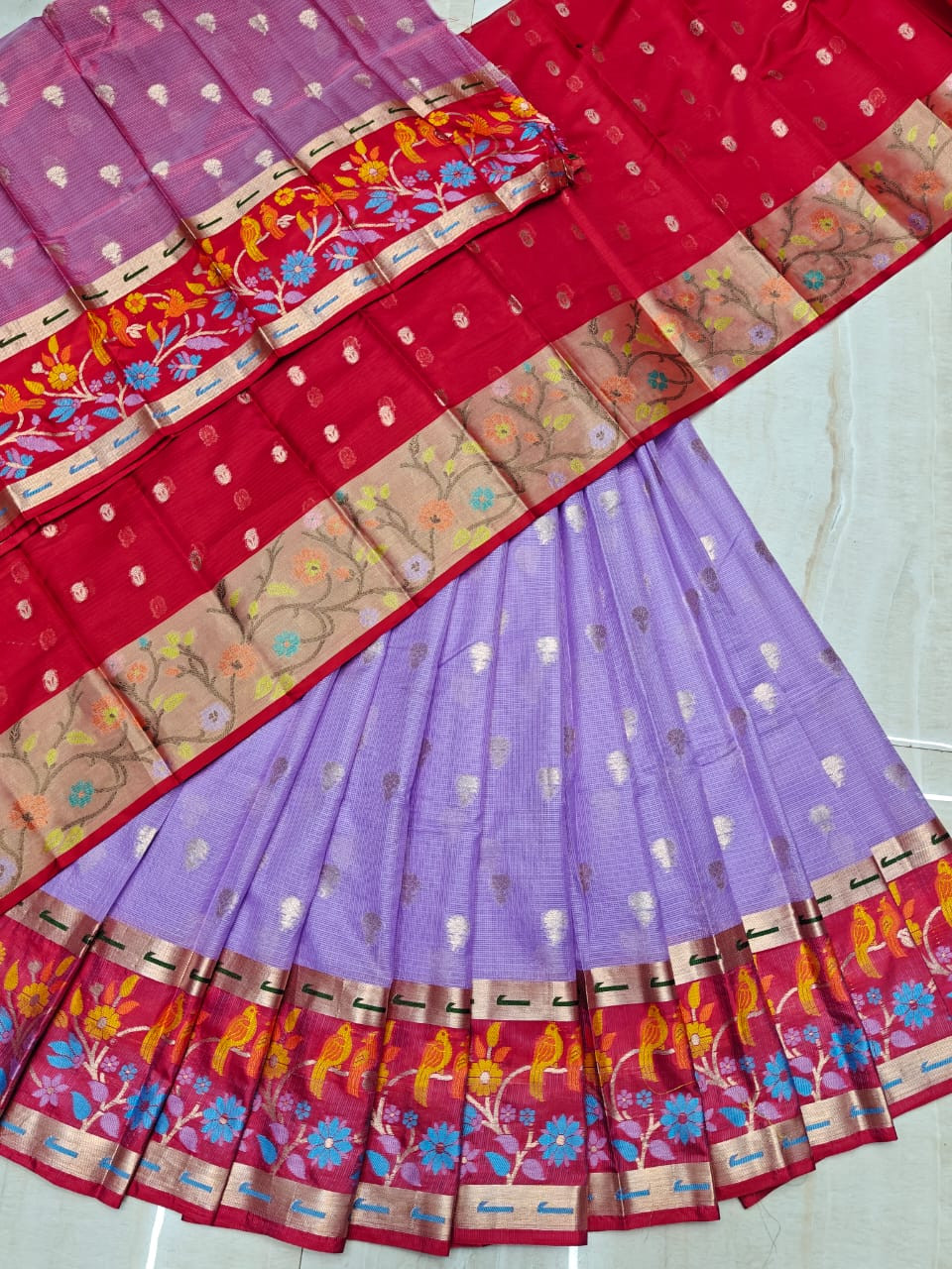 Soft Silk Kota Weaving LehengaHalf Saree