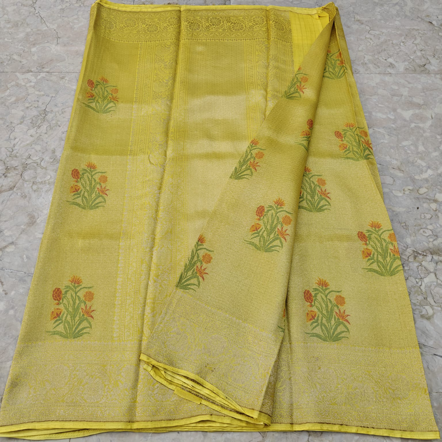 Manipuri Silk Kota Jamawar Saree