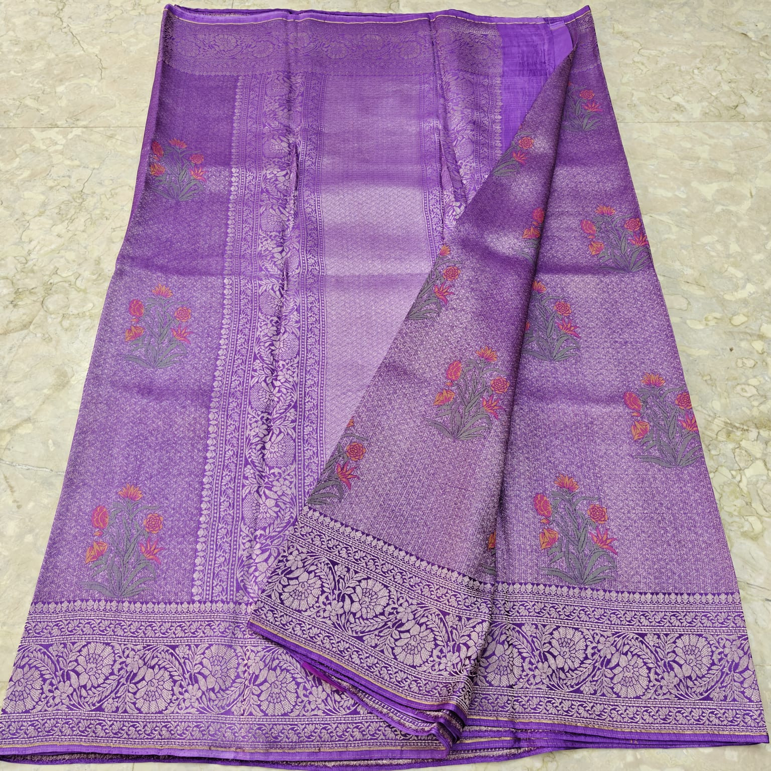 Manipuri Silk Kota Jamawar Saree