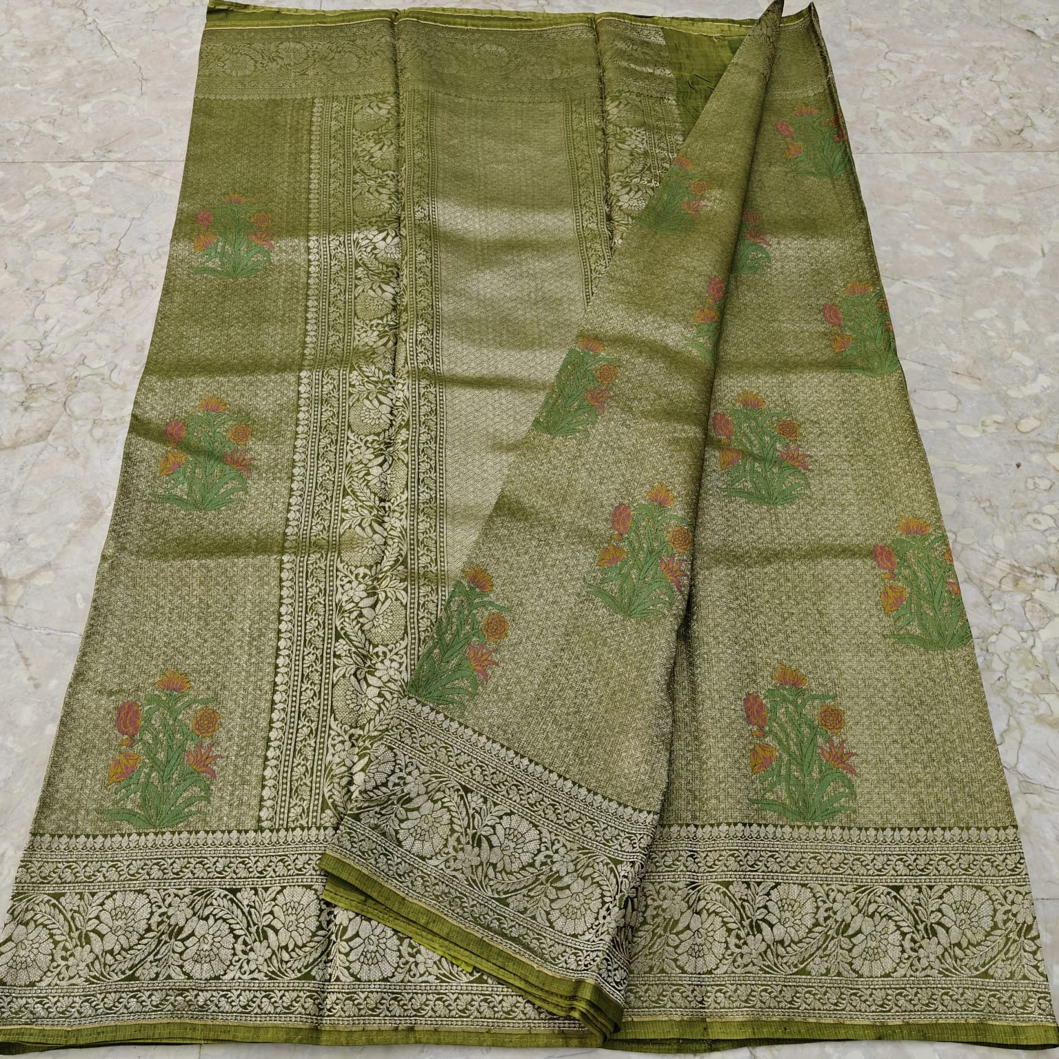 Manipuri Silk Kota Jamawar Saree
