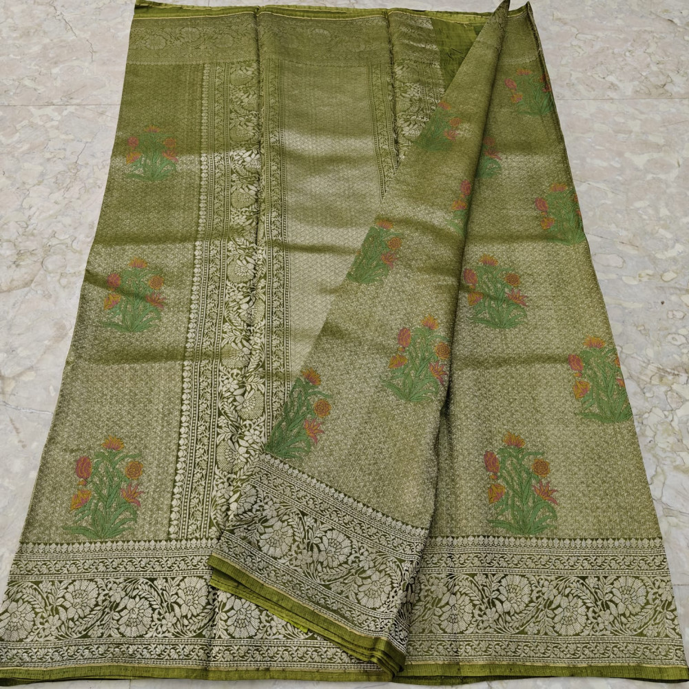 Image of Manipuri Silk Kota Jamawar Saree