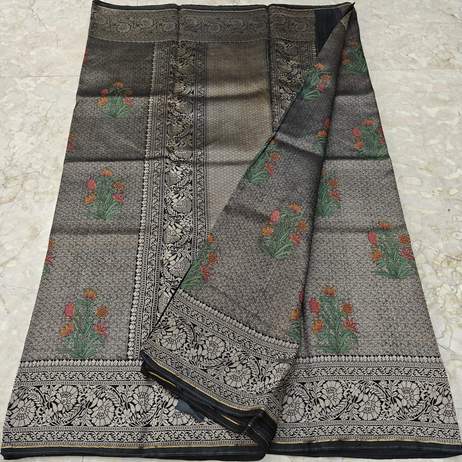 Manipuri Silk Kota Jamawar Saree