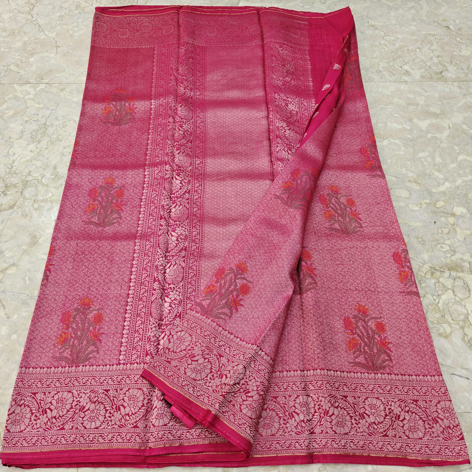 Manipuri Silk Kota Jamawar Saree