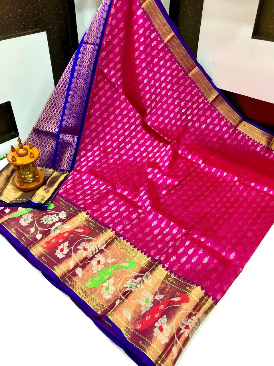 Kuppadam Special Border Bridal Saree