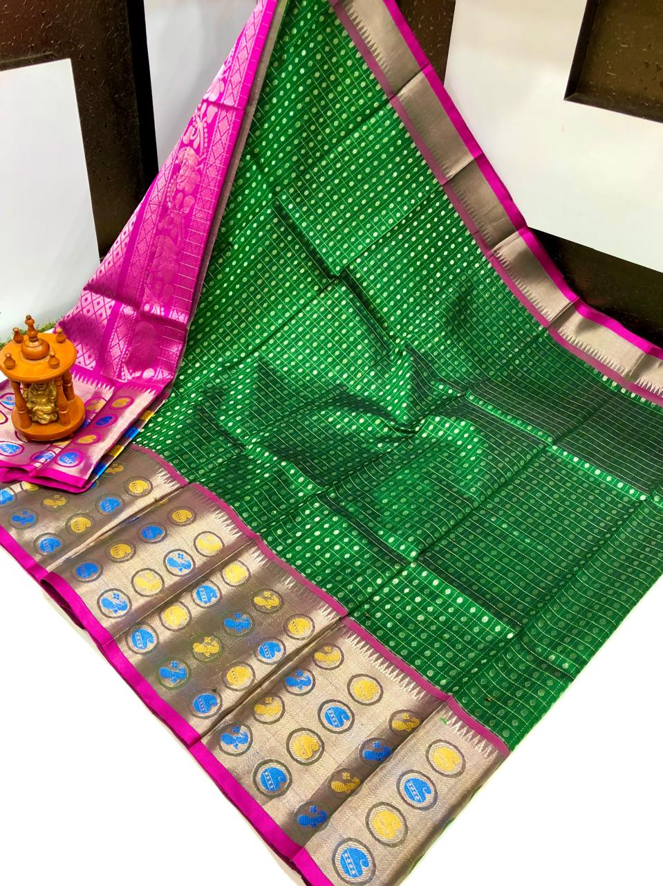 Kuppadam Special Border Bridal Saree