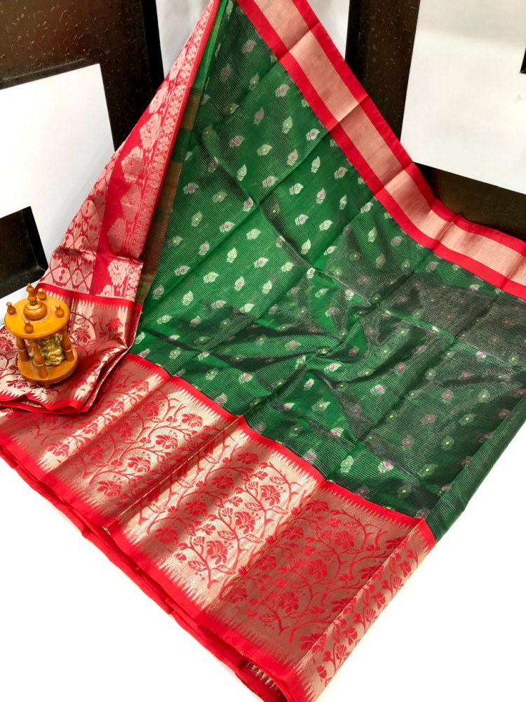Image of Kuppadam Special Border Bridal Saree