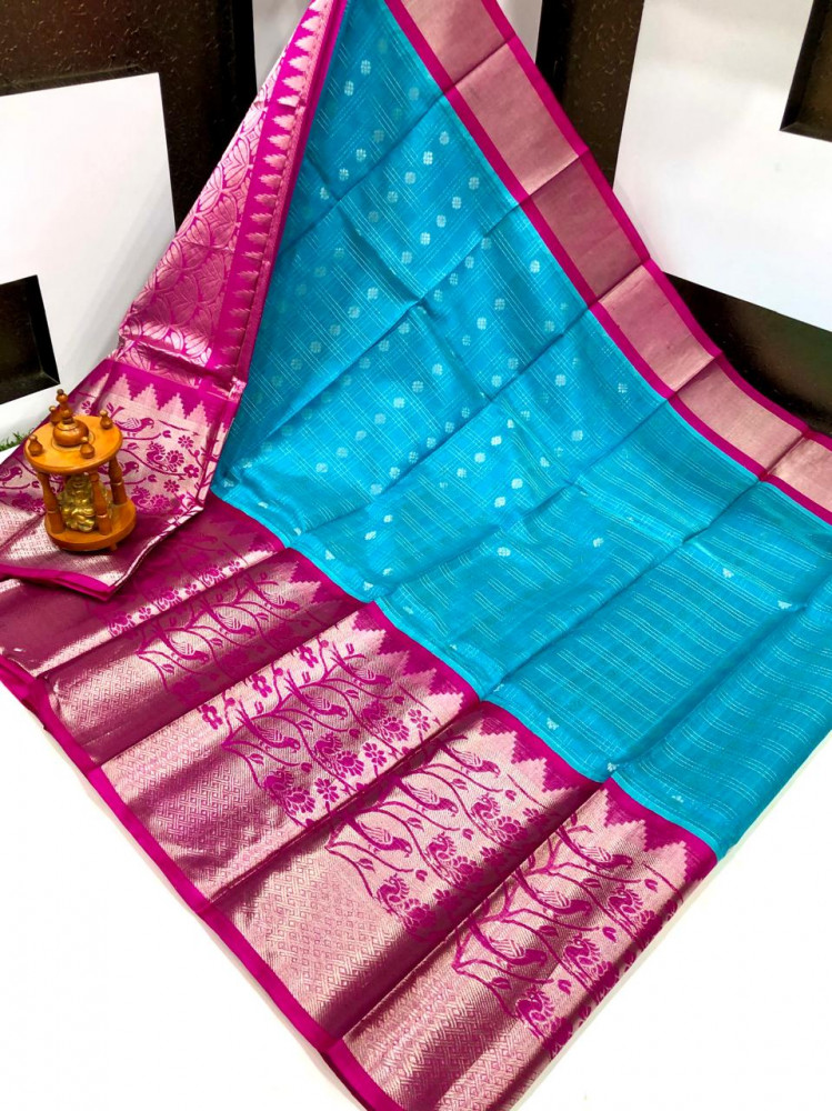 Image of Kuppadam Special Border Bridal Saree