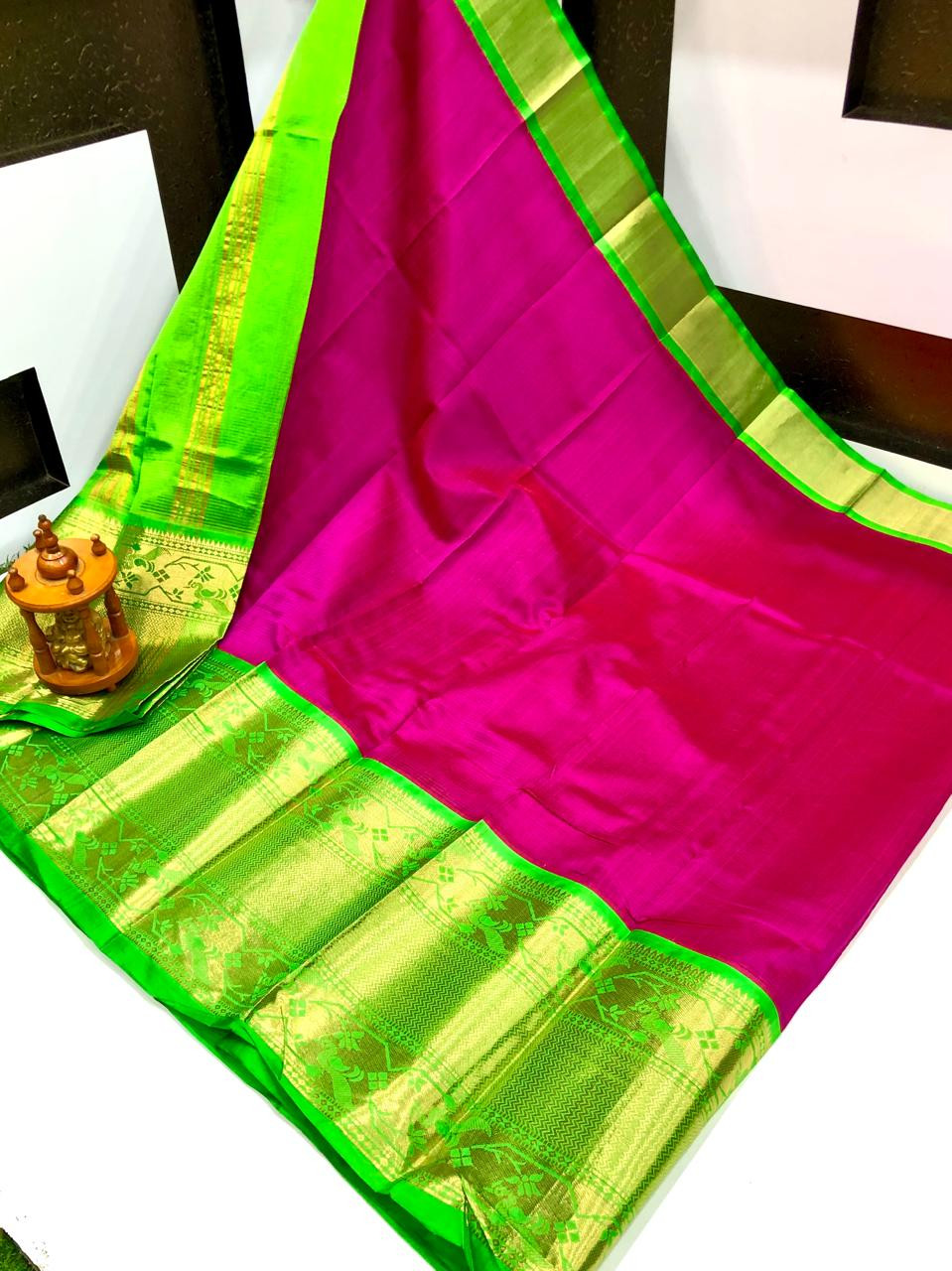 Kuppadam Special Border Bridal Saree