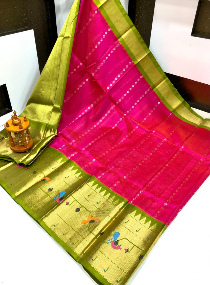 Image of Kuppadam Special Border Bridal Saree