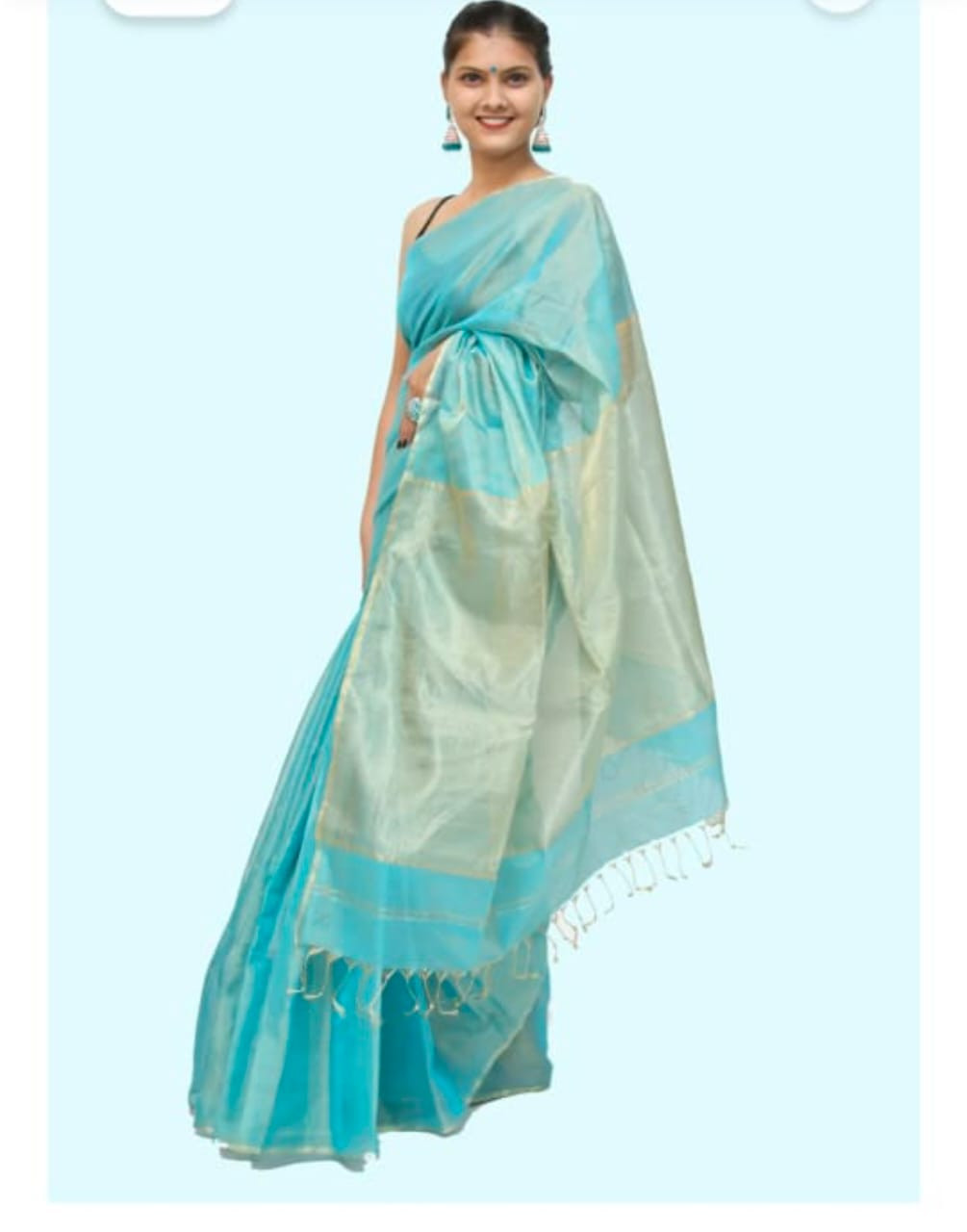 Maheshwari Handloom Tissue Saree