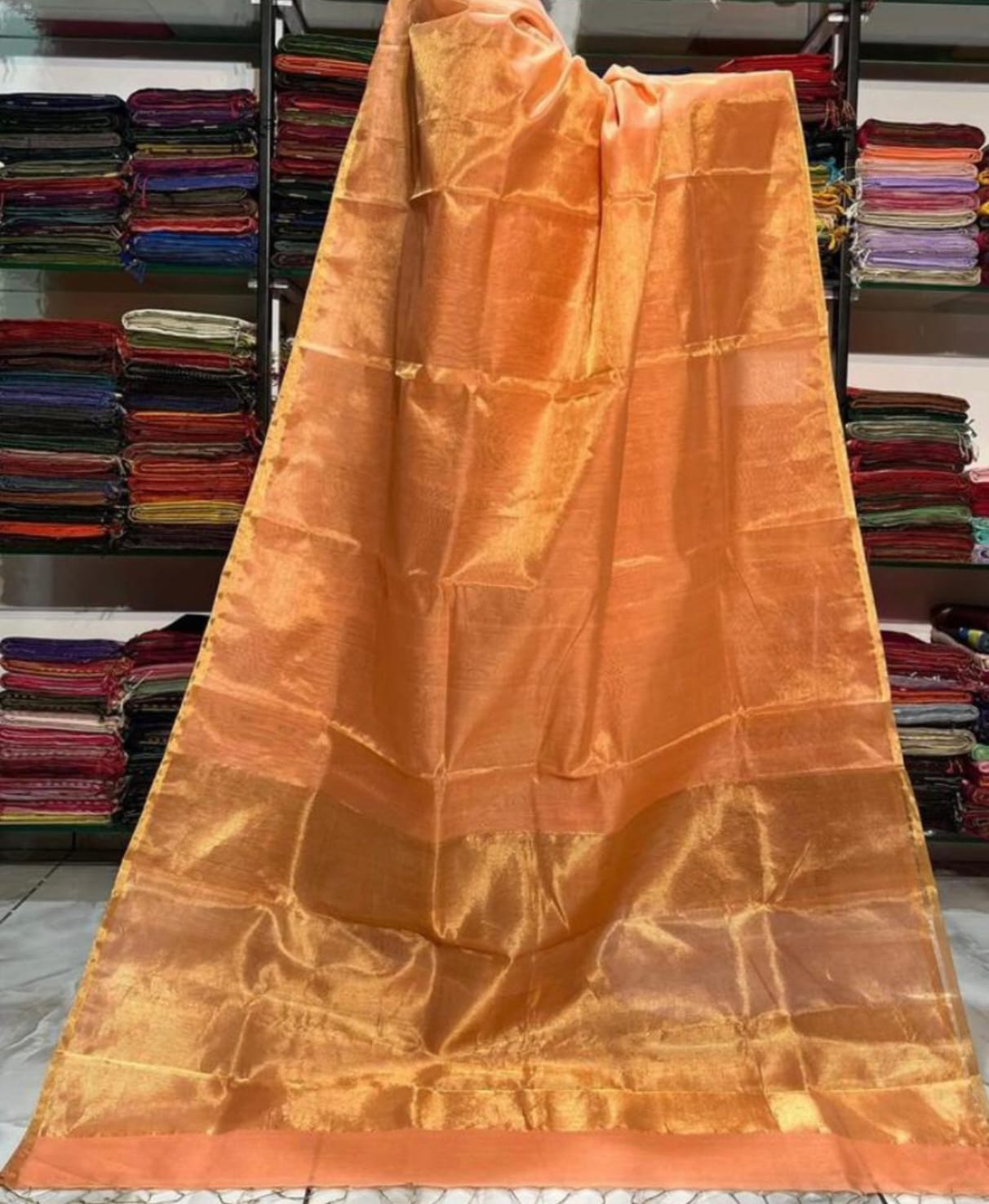 Maheshwari Handloom Tissue Saree